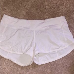 White lulu shorts